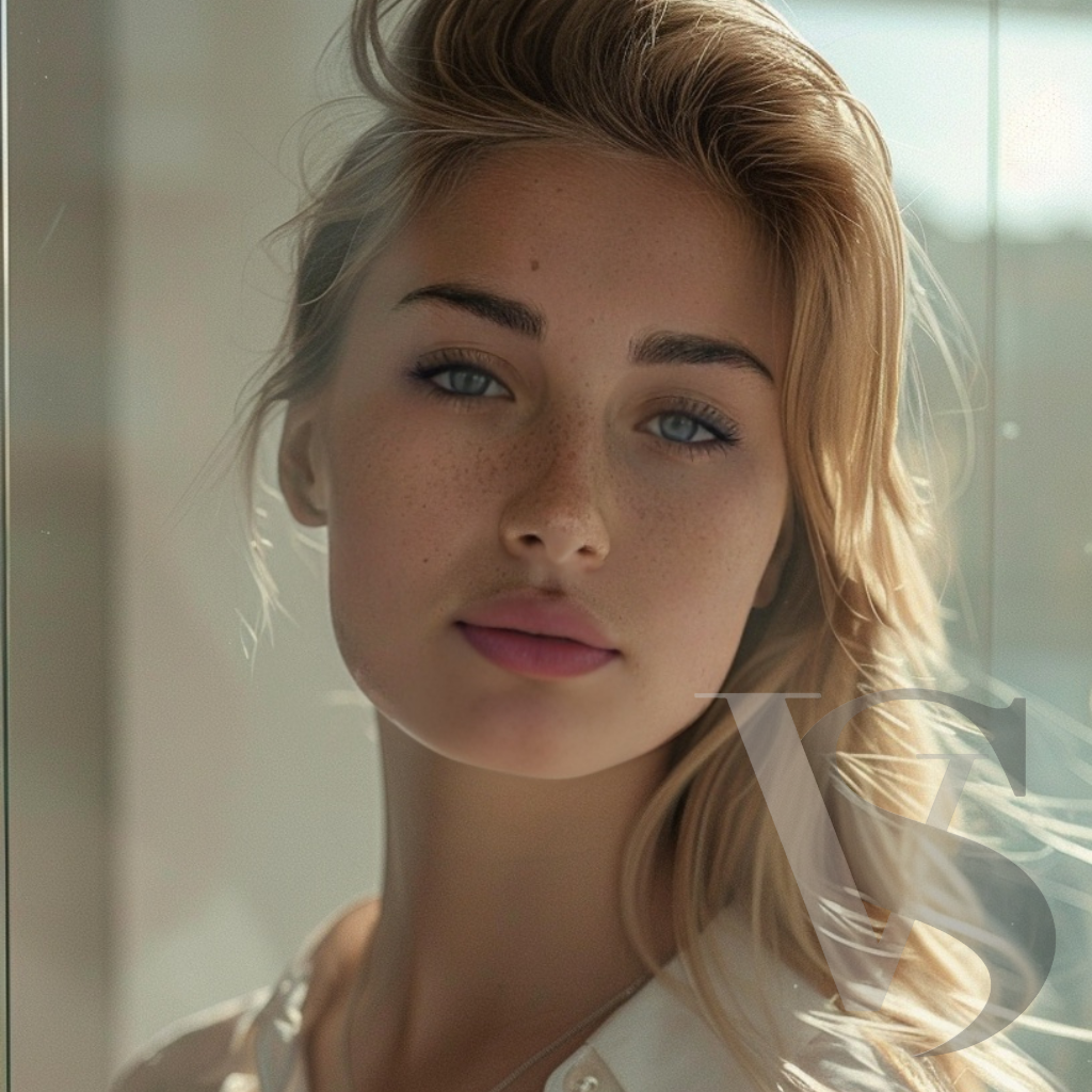 Lea Vance digital muse capturing the essence of futuristic fashion storytelling with elegance and expressive detail.